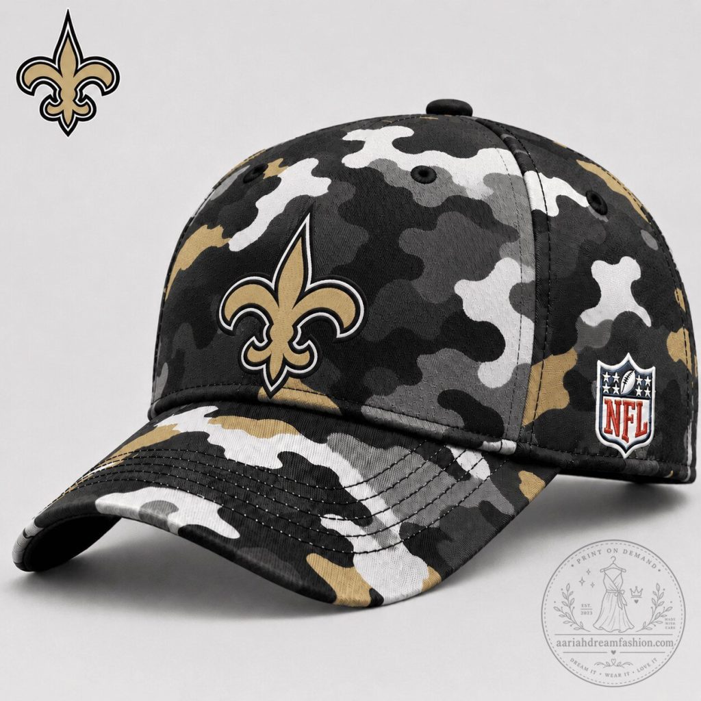 New Orleans Saints Camouflage National Football League Game Day Cap Hat New Orleans Saints Camouflage National Football League Game Day Cap Hat