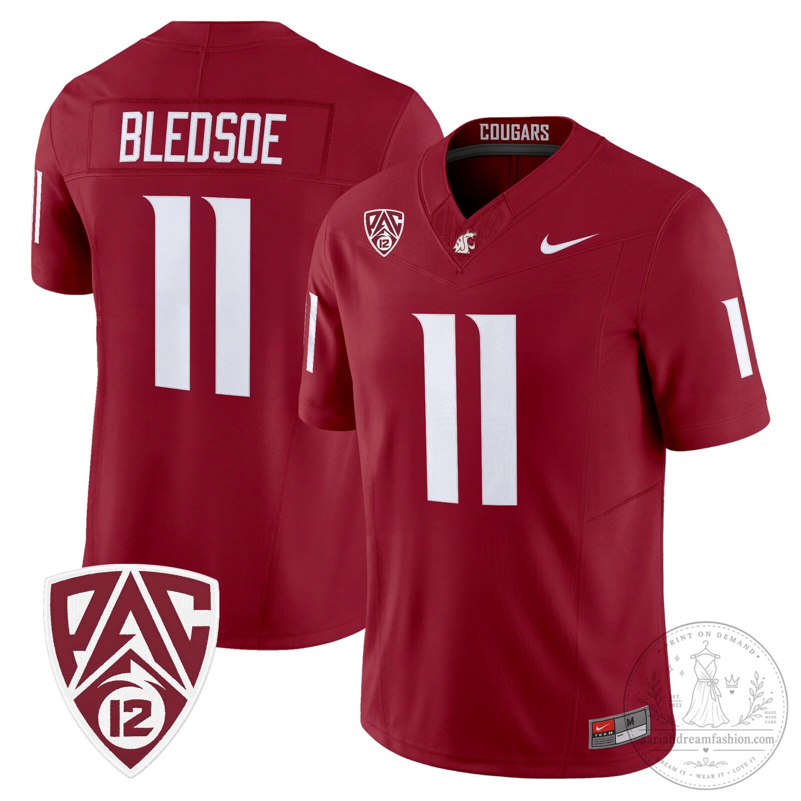 Washington State Cougars Football Team Pinnick Number 12 Vapor Limited Jersey 66 Washington State Cougars Football Team Pinnick Number 12 Vapor Limited Jersey