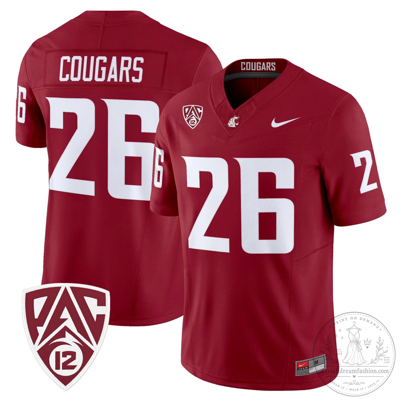 Washington State Cougars Football Team Pinnick Number 12 Vapor Limited Jersey 68 Washington State Cougars Football Team Pinnick Number 12 Vapor Limited Jersey