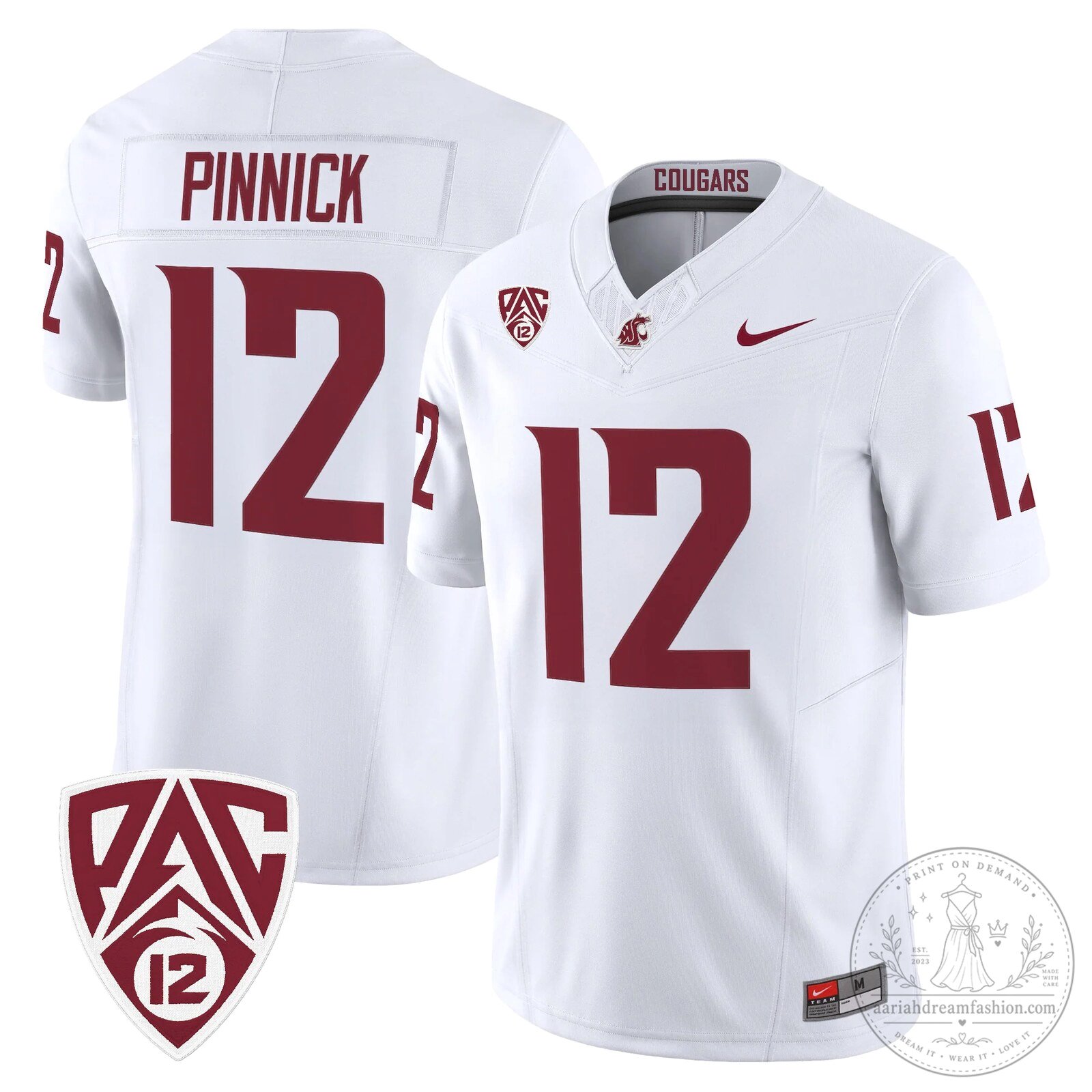 Washington State Cougars Football Team Pinnick Number 12 Vapor Limited Jersey 70 Washington State Cougars Football Team Pinnick Number 12 Vapor Limited Jersey
