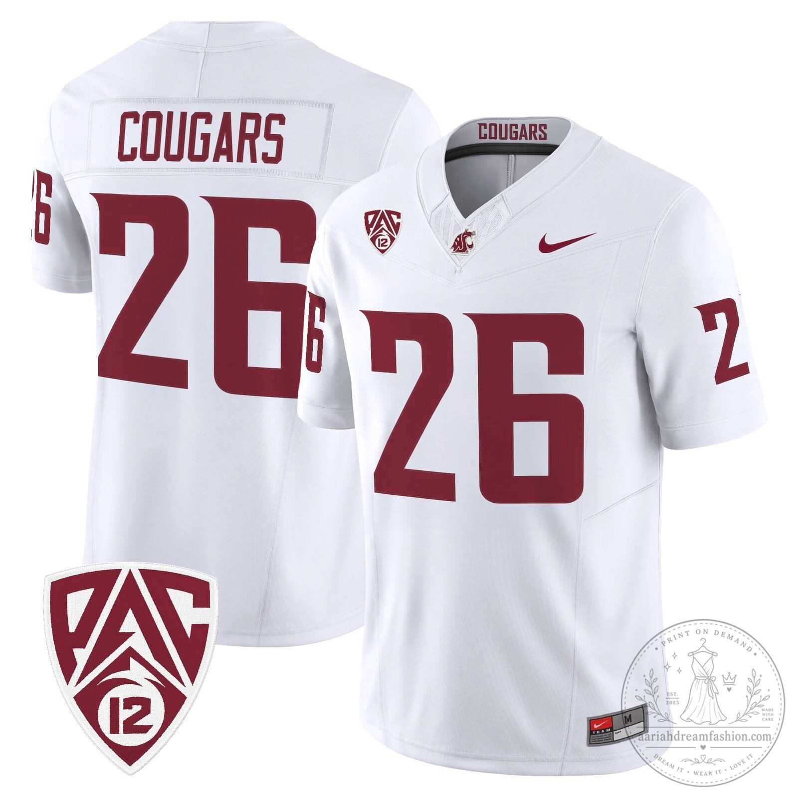 Washington State Cougars Football Team Pinnick Number 12 Vapor Limited Jersey 80 Washington State Cougars Football Team Pinnick Number 12 Vapor Limited Jersey