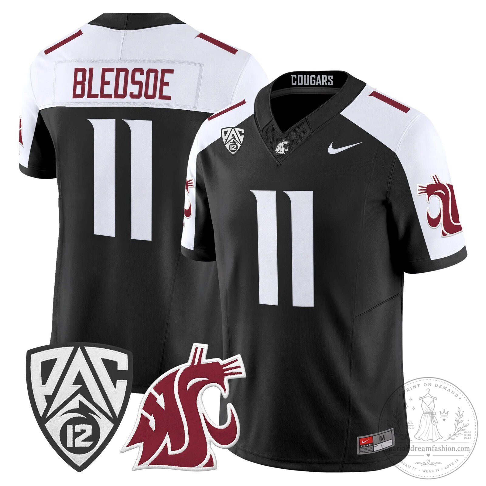 Washington State Cougars Football Team Pinnick Number 12 Vapor Limited Jersey 110 Washington State Cougars Football Team Pinnick Number 12 Vapor Limited Jersey