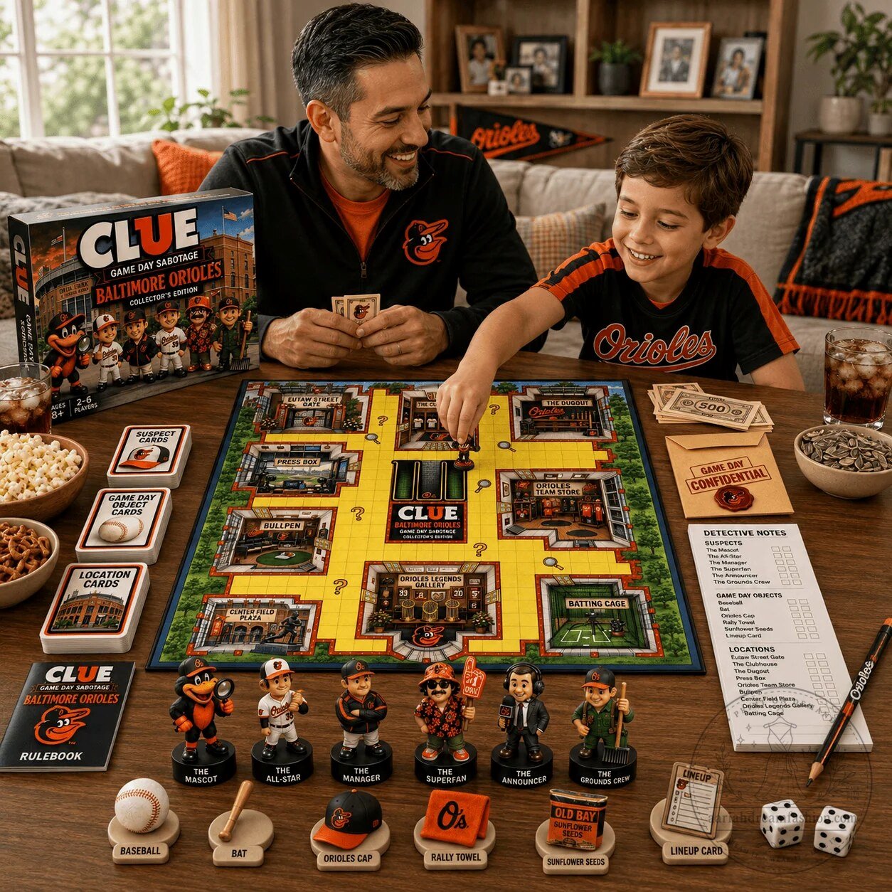 Baltimore Orioles Clue Game Day Sabotage Collector's Edition Board Game – image 3 of 3