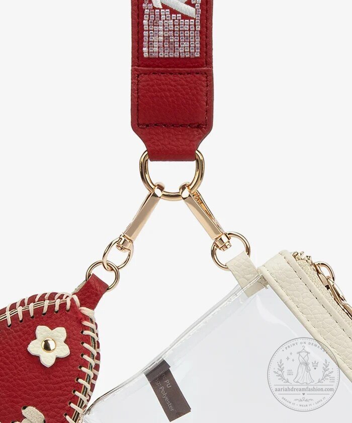 Alabama Crimson Tide Football Clear Wristlet Purse with Keychain Charm 10 Alabama Crimson Tide Football Clear Wristlet Purse with Keychain Charm