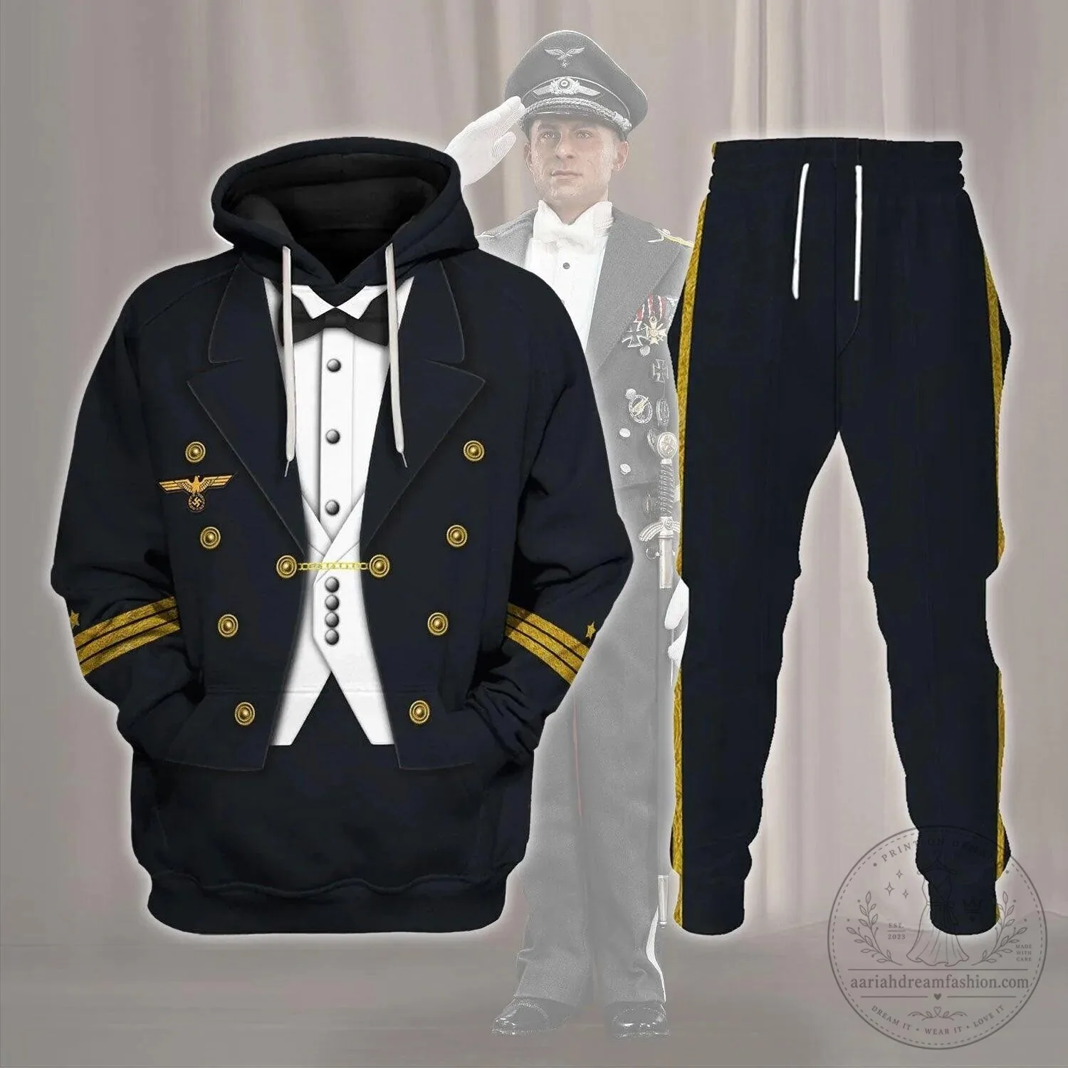 German Kriegsmarine Officer Costume Hoodie