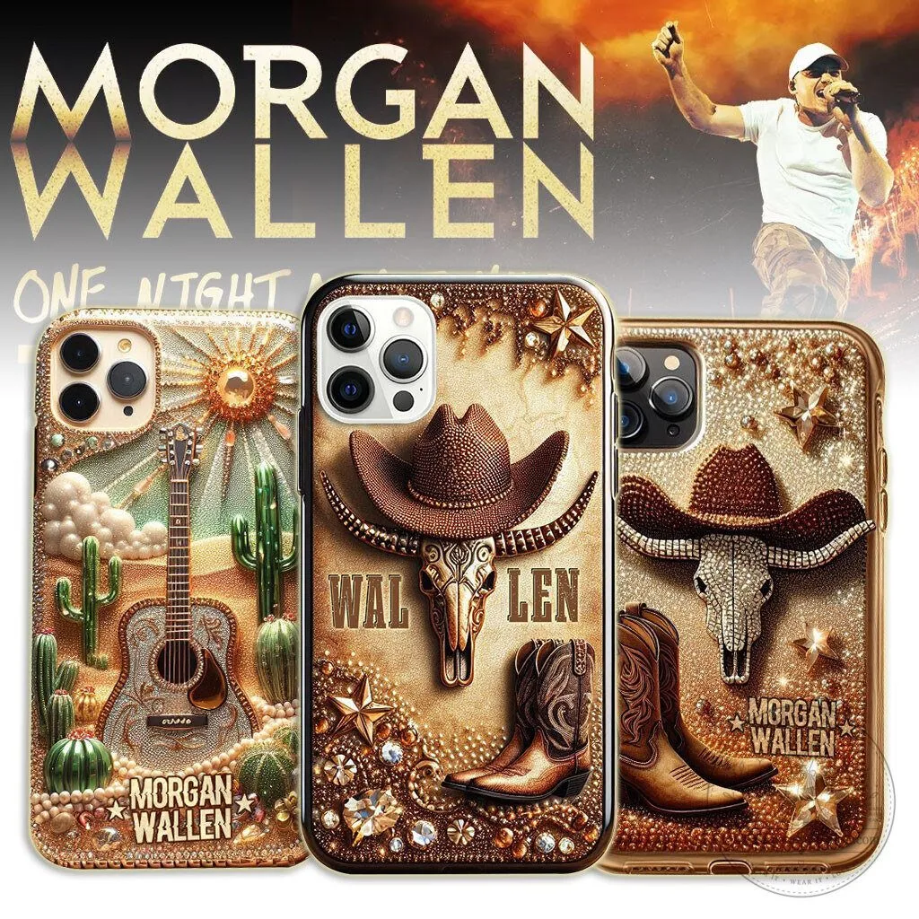 Morgan Wallen One Night At A Time Tour Rhinestone Phone Case