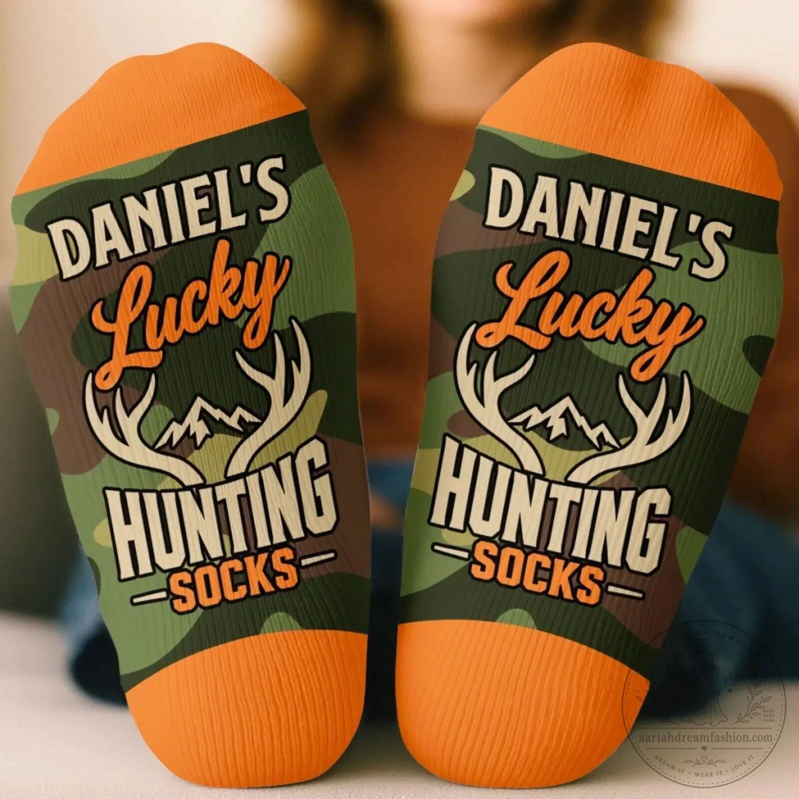 Personalized Lucky Hunting Socks Custom Name Gift For Hunters 9 Personalized Lucky Hunting Socks Custom Name Gift For Hunters