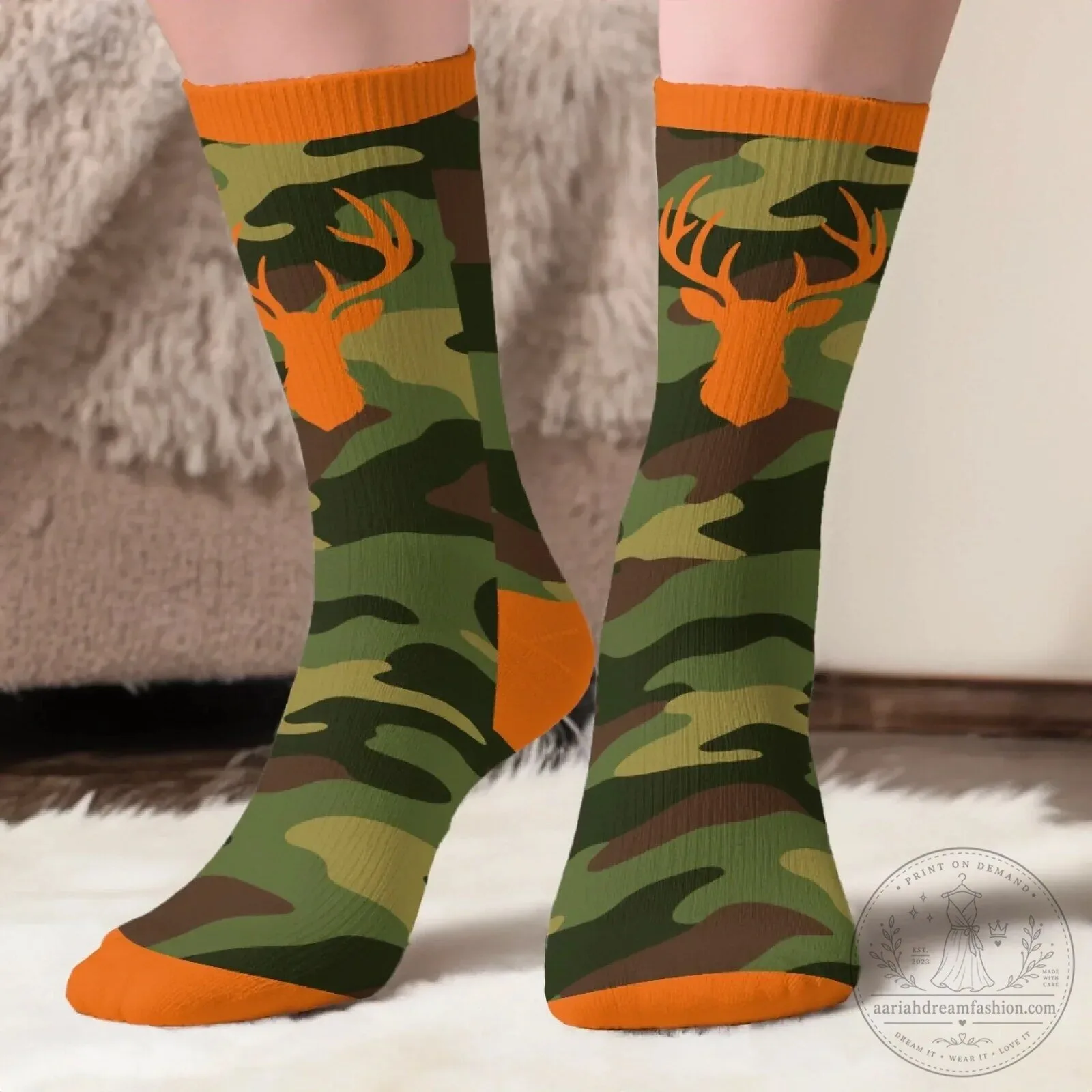 Personalized Lucky Hunting Socks Custom Name Gift For Hunters 10 Personalized Lucky Hunting Socks Custom Name Gift For Hunters