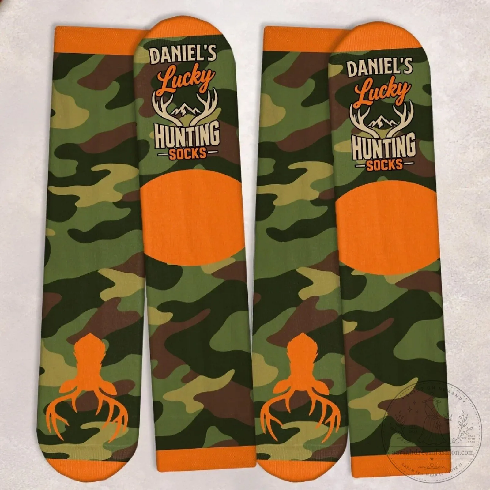Personalized Lucky Hunting Socks Custom Name Gift For Hunters 11 Personalized Lucky Hunting Socks Custom Name Gift For Hunters