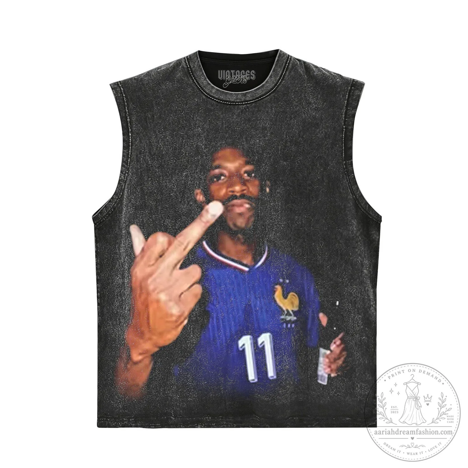 Ousmane Dembele France Football Team Player Black Graphic T-Shirt 13 Ousmane Dembele France Football Team Player Black Graphic T-Shirt