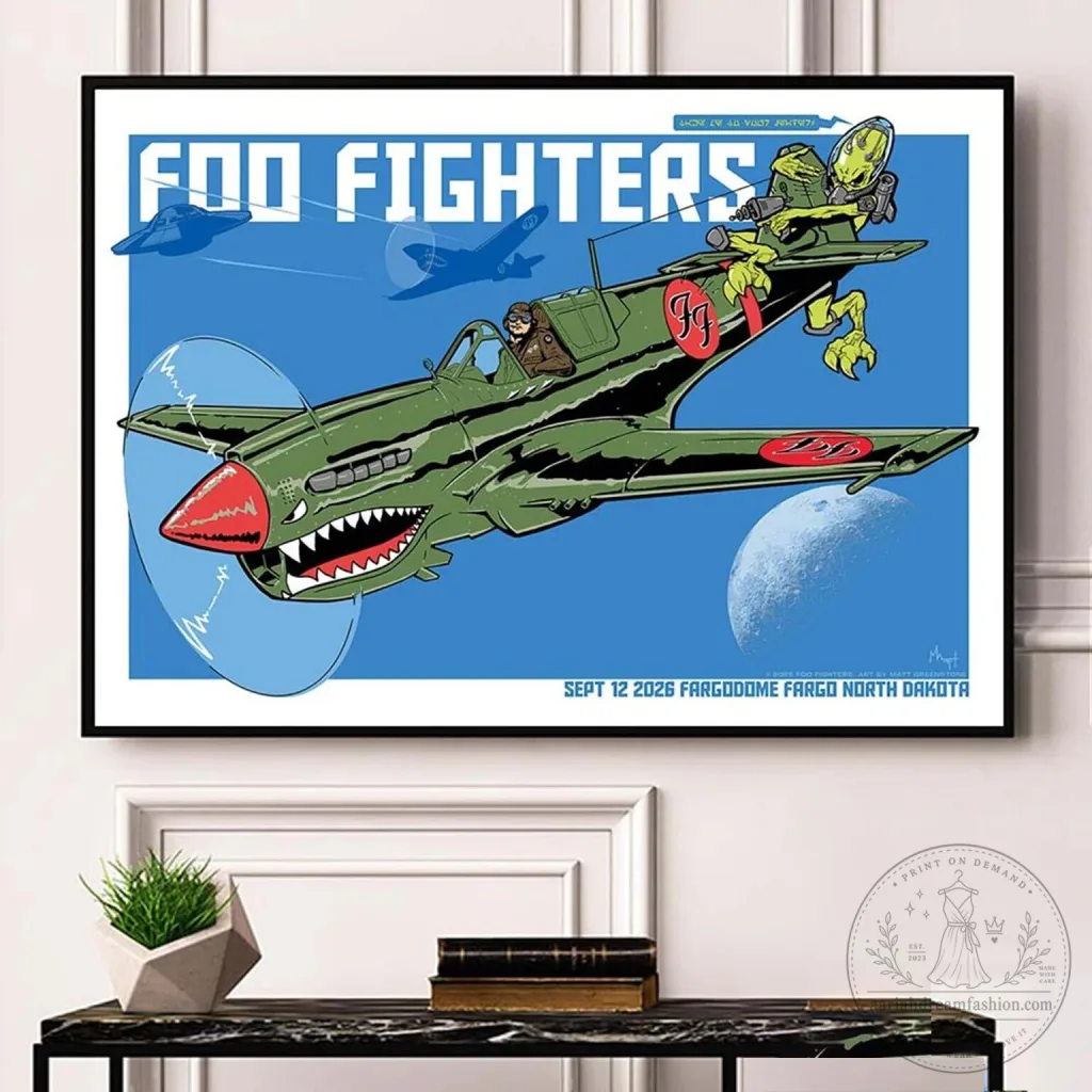 Fargo North Dakota Concert Poster for Foo Fighters' Take Cover Tour 2026 Fargo North Dakota Concert Poster for Foo Fighters' Take Cover Tour 2026