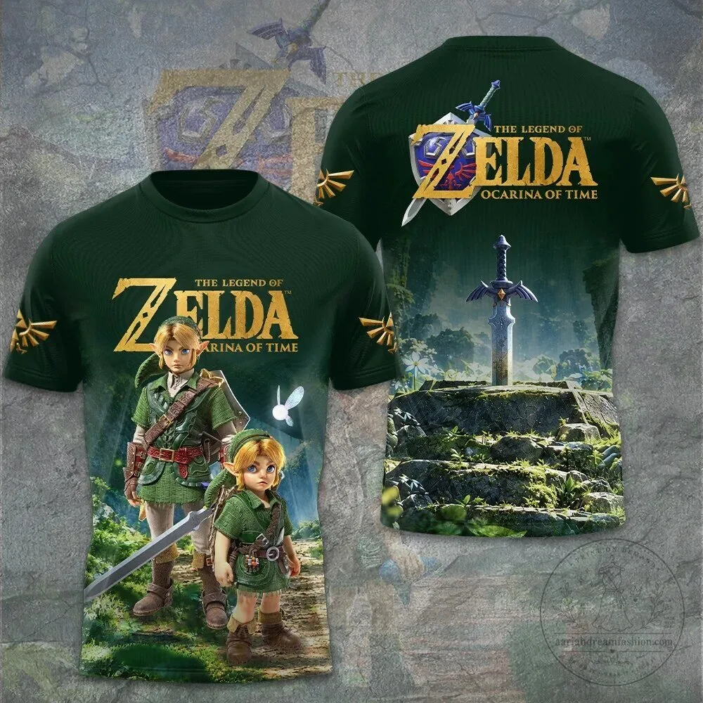 The Legend of Zelda Ocarina of Time Link Character Art T-Shirt