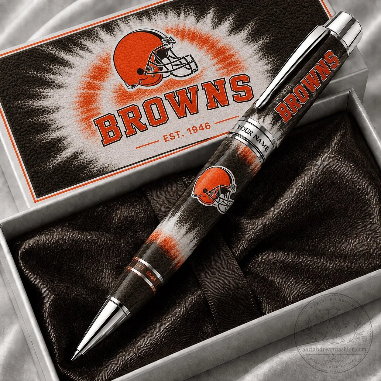 Cleveland Browns Football Team Personalized Ballpoint Pen Gift Set