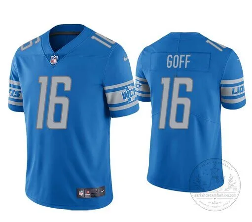 Jared Goff Detroit Lions Blue Game Football Jersey 2 Jared Goff Detroit Lions Blue Game Football Jersey