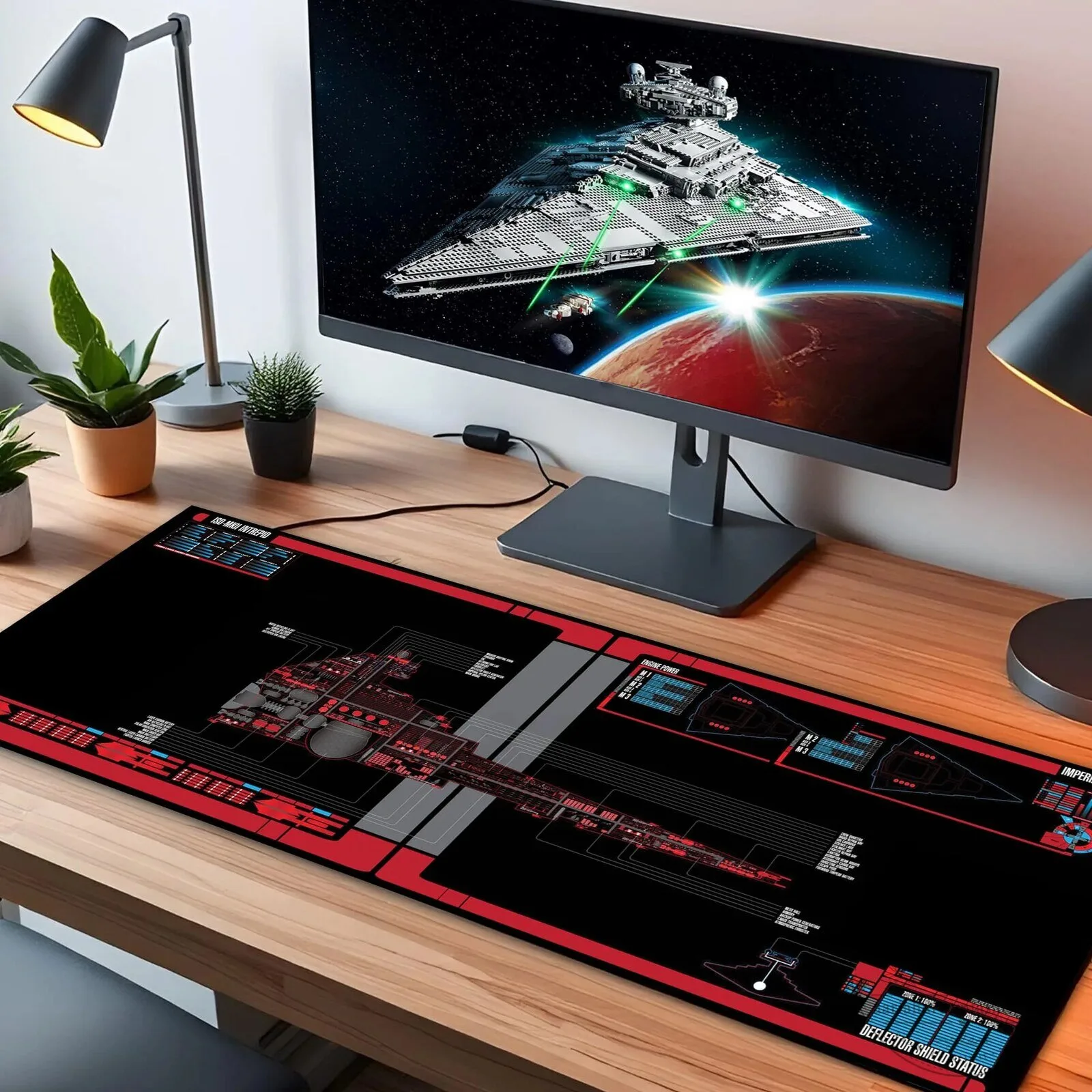 Star Wars Imperial Star Destroyer LED Gaming Mouse Pad Desk Mat