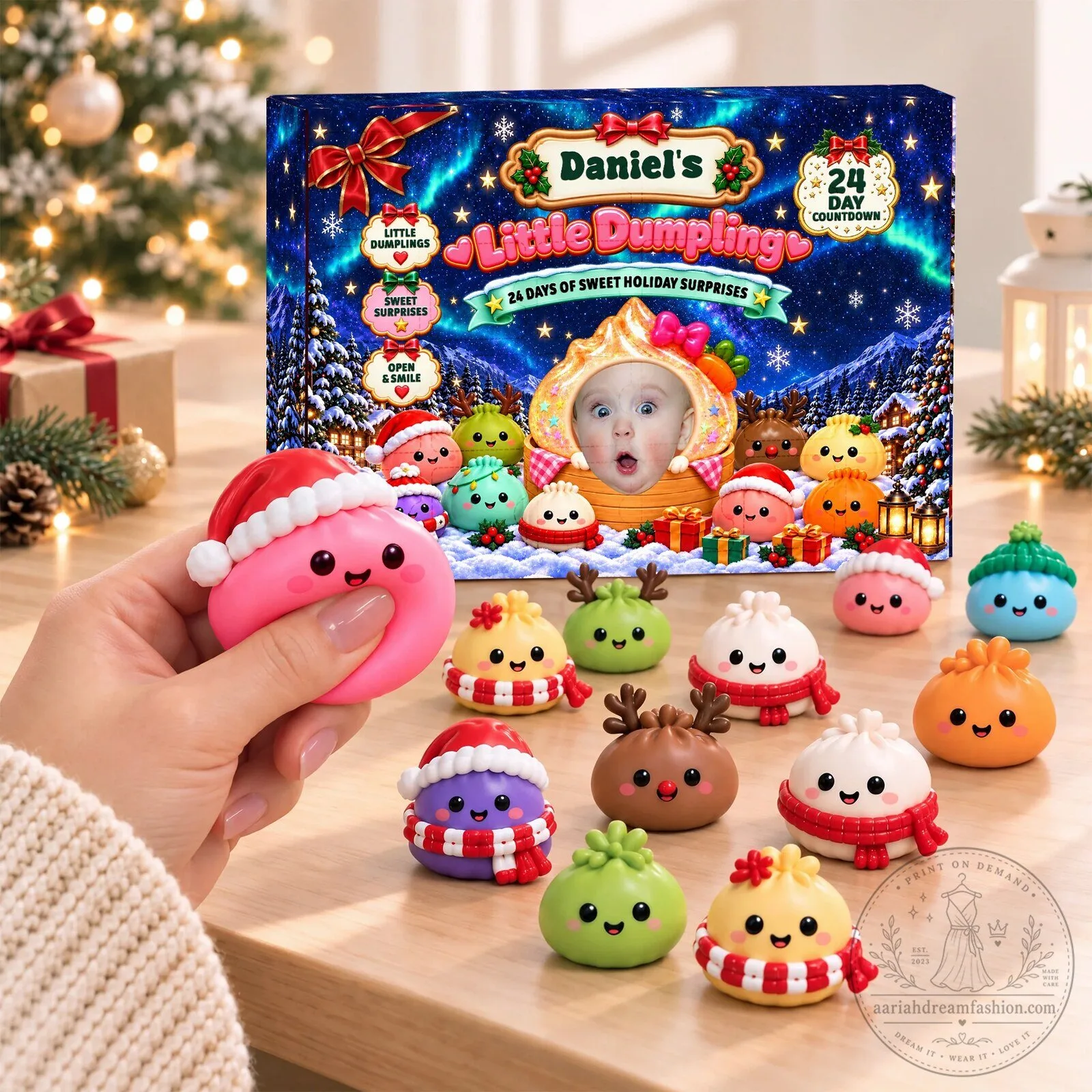 Personalized Little Dumpling 24 Days of Sweet Holiday Surprises Advent Calendar 2D 13 Personalized Little Dumpling 24 Days of Sweet Holiday Surprises Advent Calendar