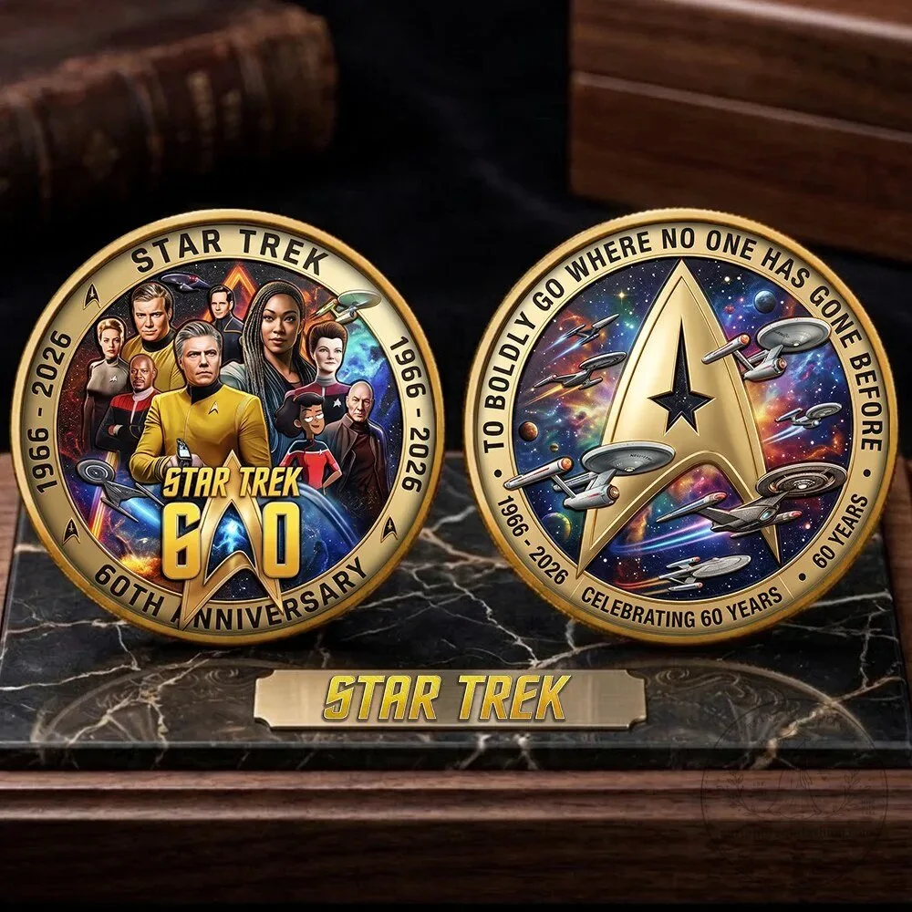 Star Trek 60th Anniversary Commemorative Coin - To Boldly Go Where No One Has Gone Before