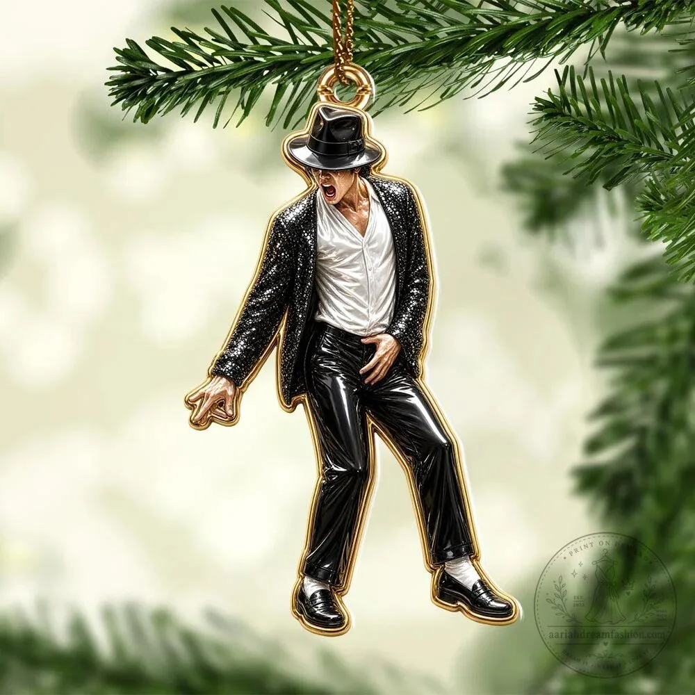 Michael Jackson Thriller Era King of Pop Acrylic Christmas Tree Ornament