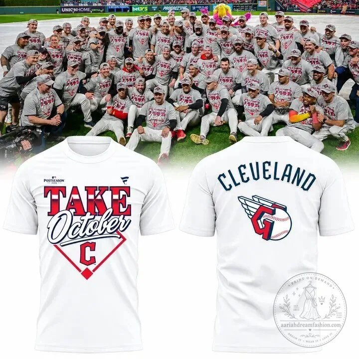 Cleveland Guardians 2026 Take October Postseason MLB Baseball T-Shirt