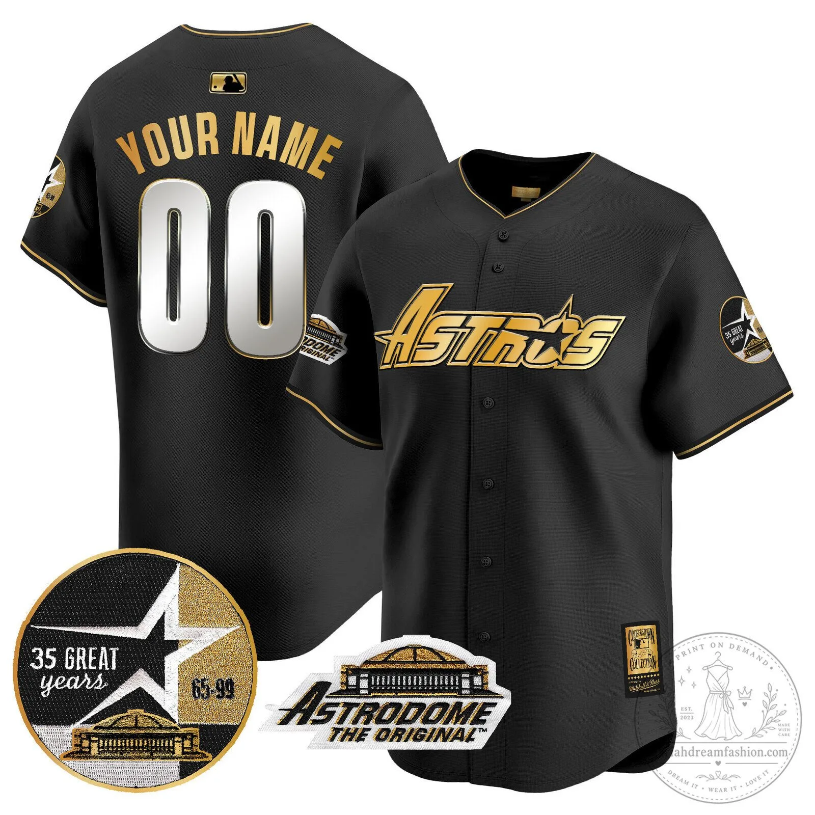 35th Anniversary Baseball Jersey of the Houston Astros 1999 Throwback Astrodome 11 35th Anniversary Baseball Jersey of the Houston Astros 1999 Throwback Astrodome
