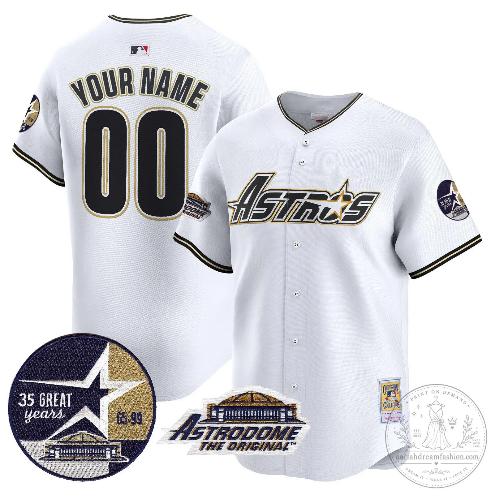 35th Anniversary Baseball Jersey of the Houston Astros 1999 Throwback Astrodome 12 35th Anniversary Baseball Jersey of the Houston Astros 1999 Throwback Astrodome