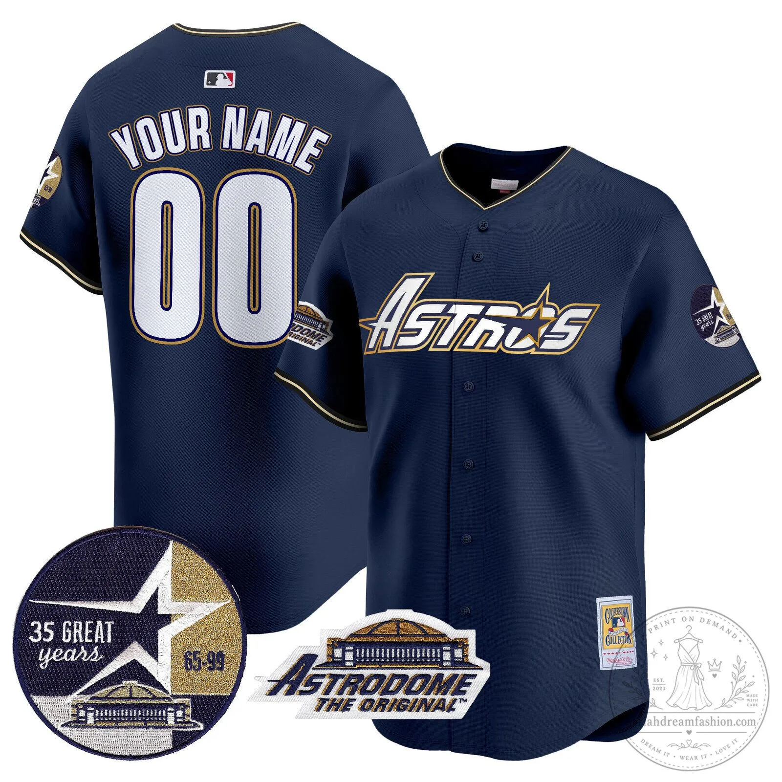 35th Anniversary Baseball Jersey of the Houston Astros 1999 Throwback Astrodome 13 35th Anniversary Baseball Jersey of the Houston Astros 1999 Throwback Astrodome