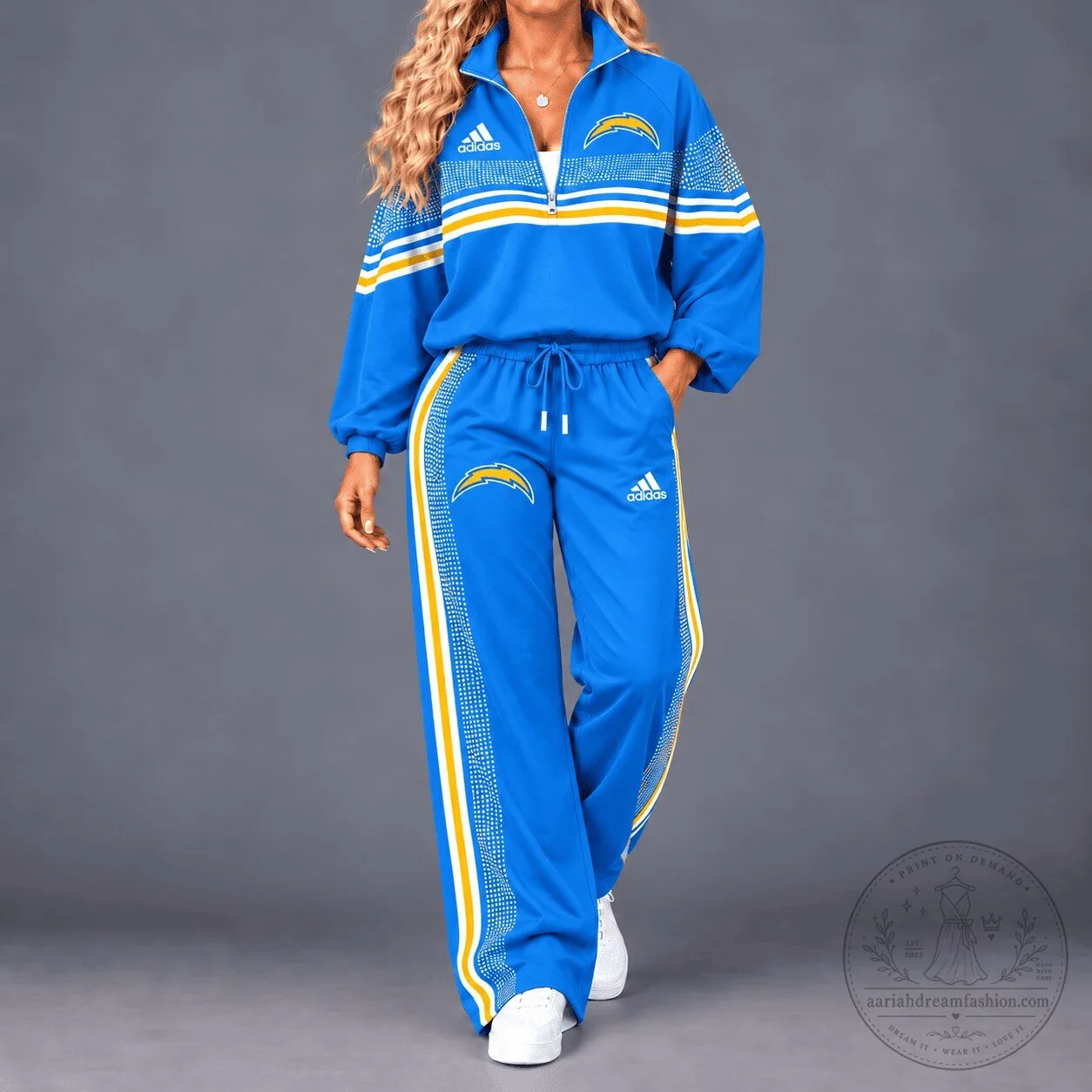 Los Angeles Chargers National Football League Team Spirit Tracksuit Hoodie