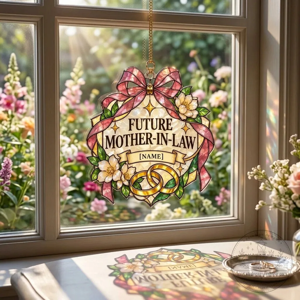 Personalized Future Mother-in-Law Wedding Engagement Gift Suncatcher