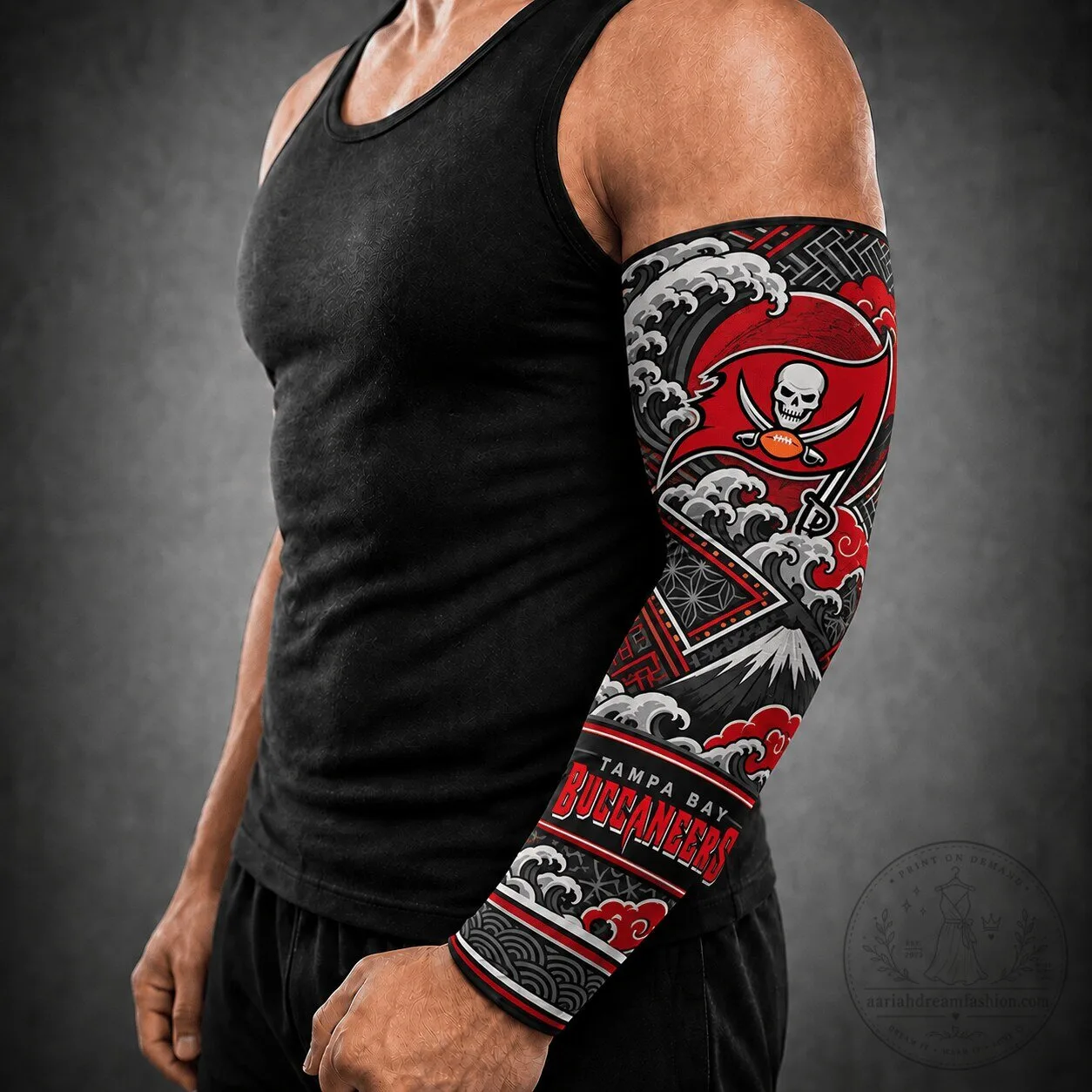 Tampa Bay Buccaneers NFL Football Team Japanese Style Arm Sleeve