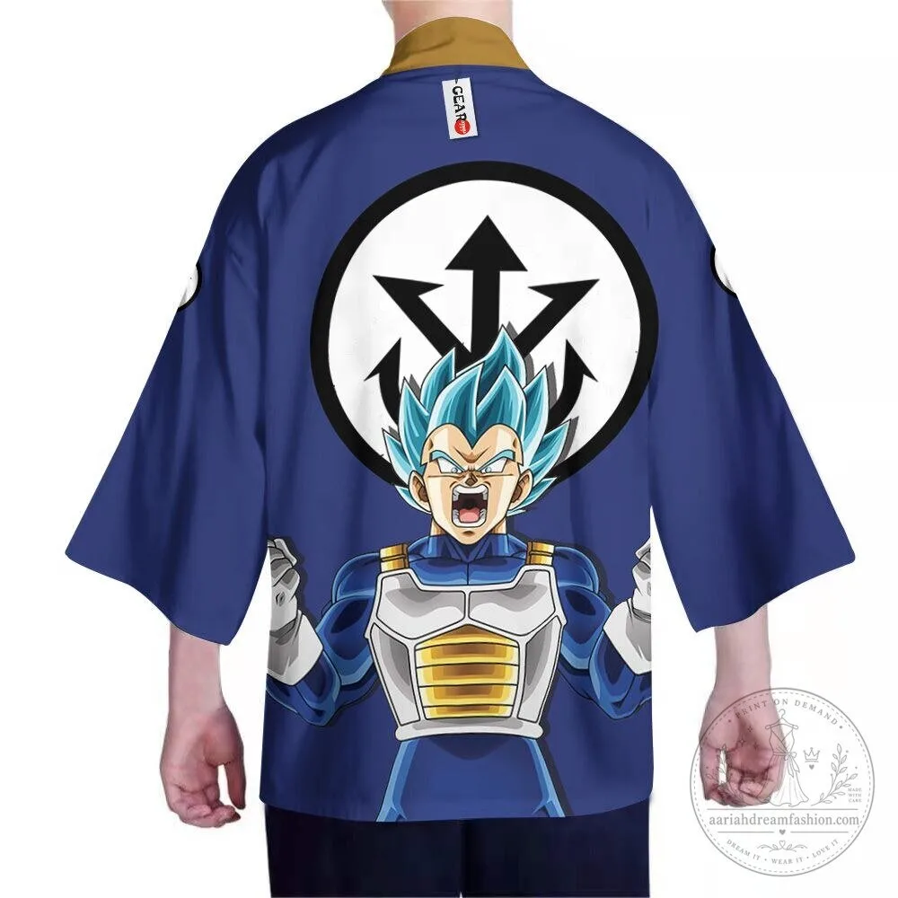 Dragon Ball Super Vegeta Blue Saiyan Prince Kimono Jacket