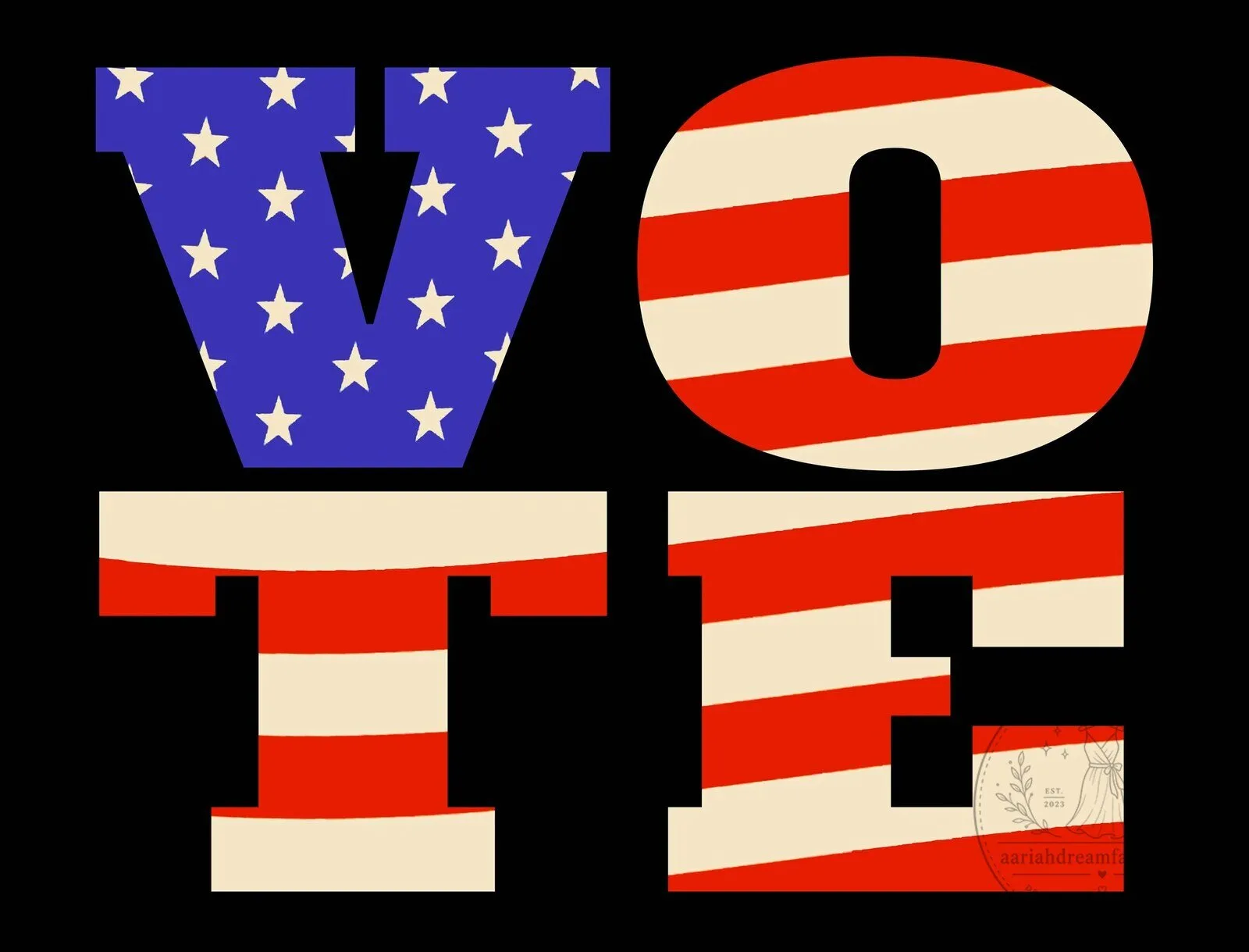 Vote Patriotic American Flag Election Campaign Yard Sign
