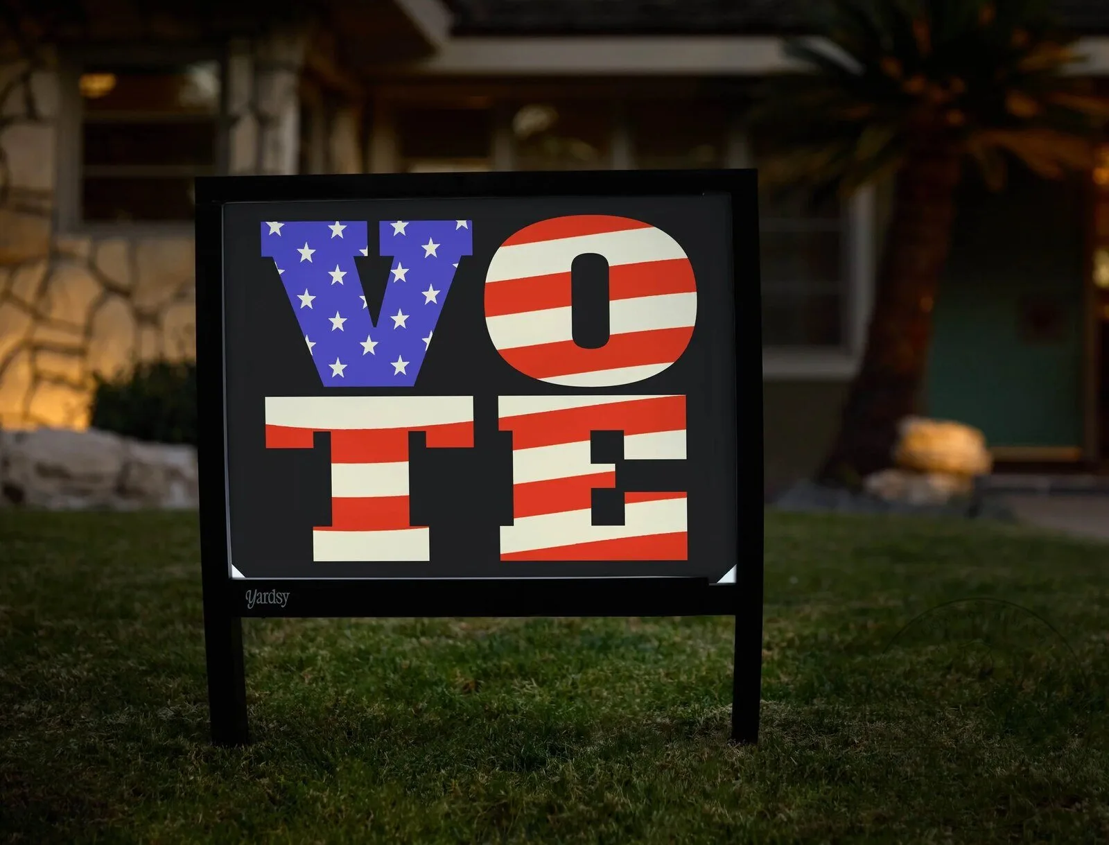 Vote Patriotic American Flag Election Campaign Yard Sign 10 Vote Patriotic American Flag Election Campaign Yard Sign