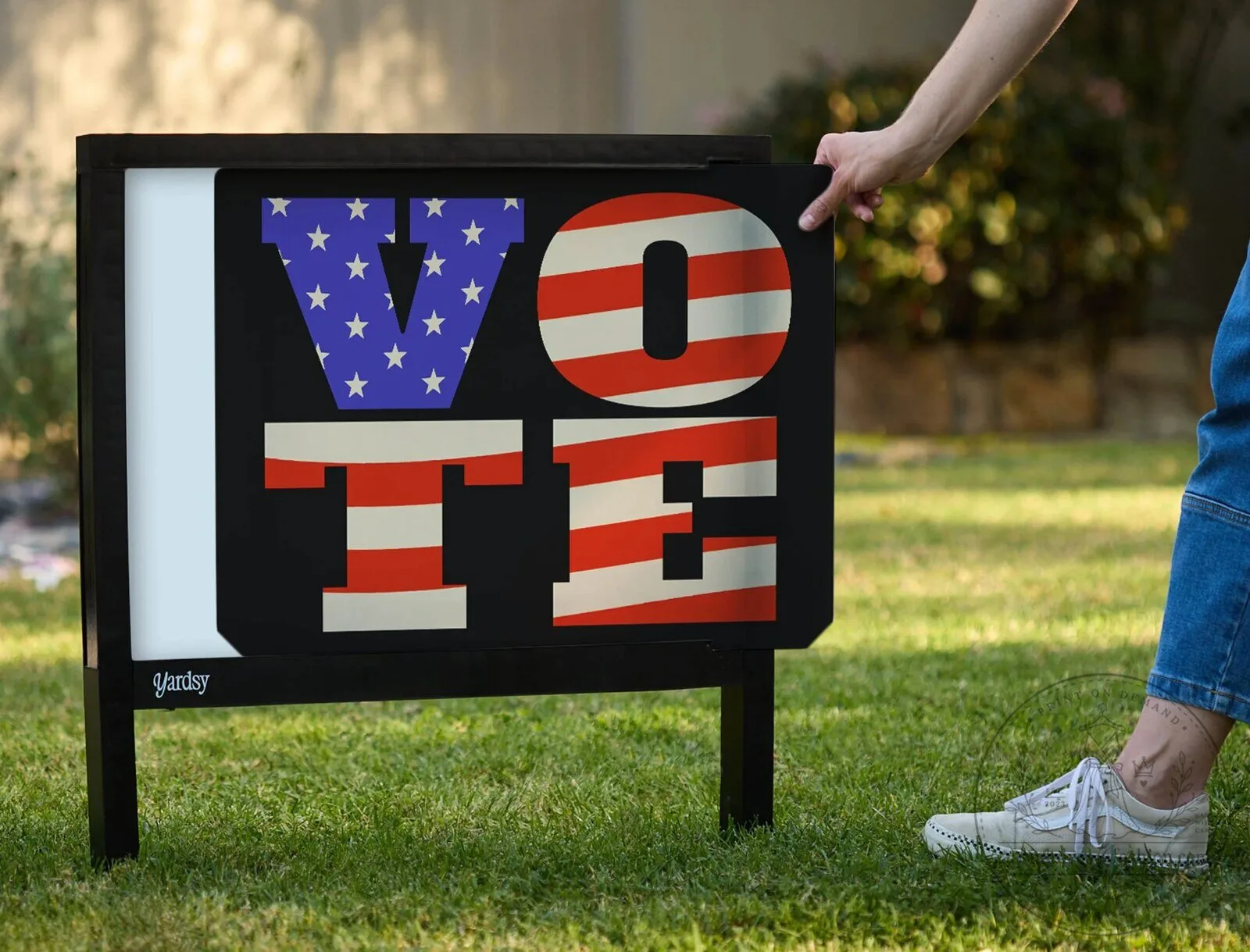 Vote Patriotic American Flag Election Campaign Yard Sign 11 Vote Patriotic American Flag Election Campaign Yard Sign
