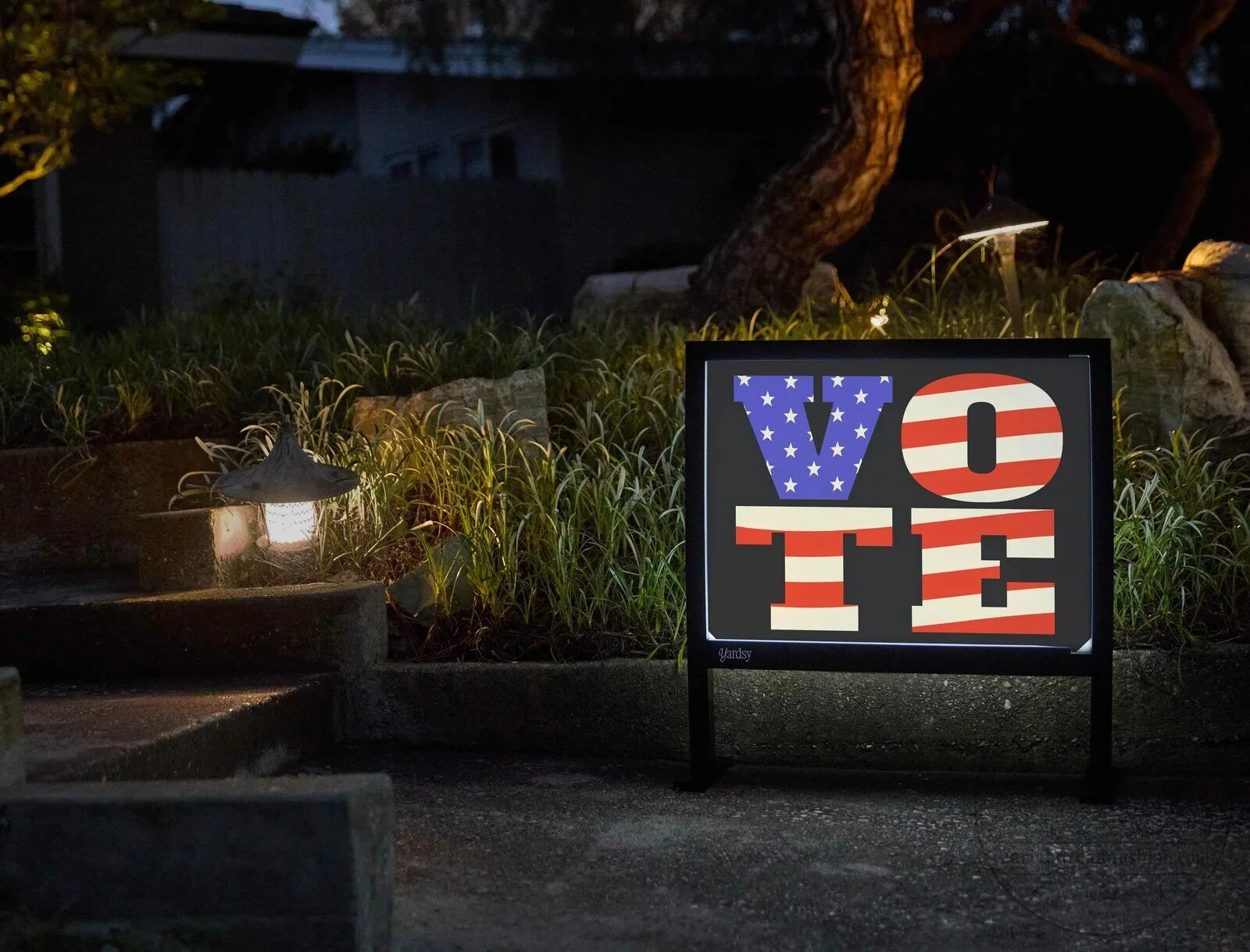 Vote Patriotic American Flag Election Campaign Yard Sign 12 Vote Patriotic American Flag Election Campaign Yard Sign