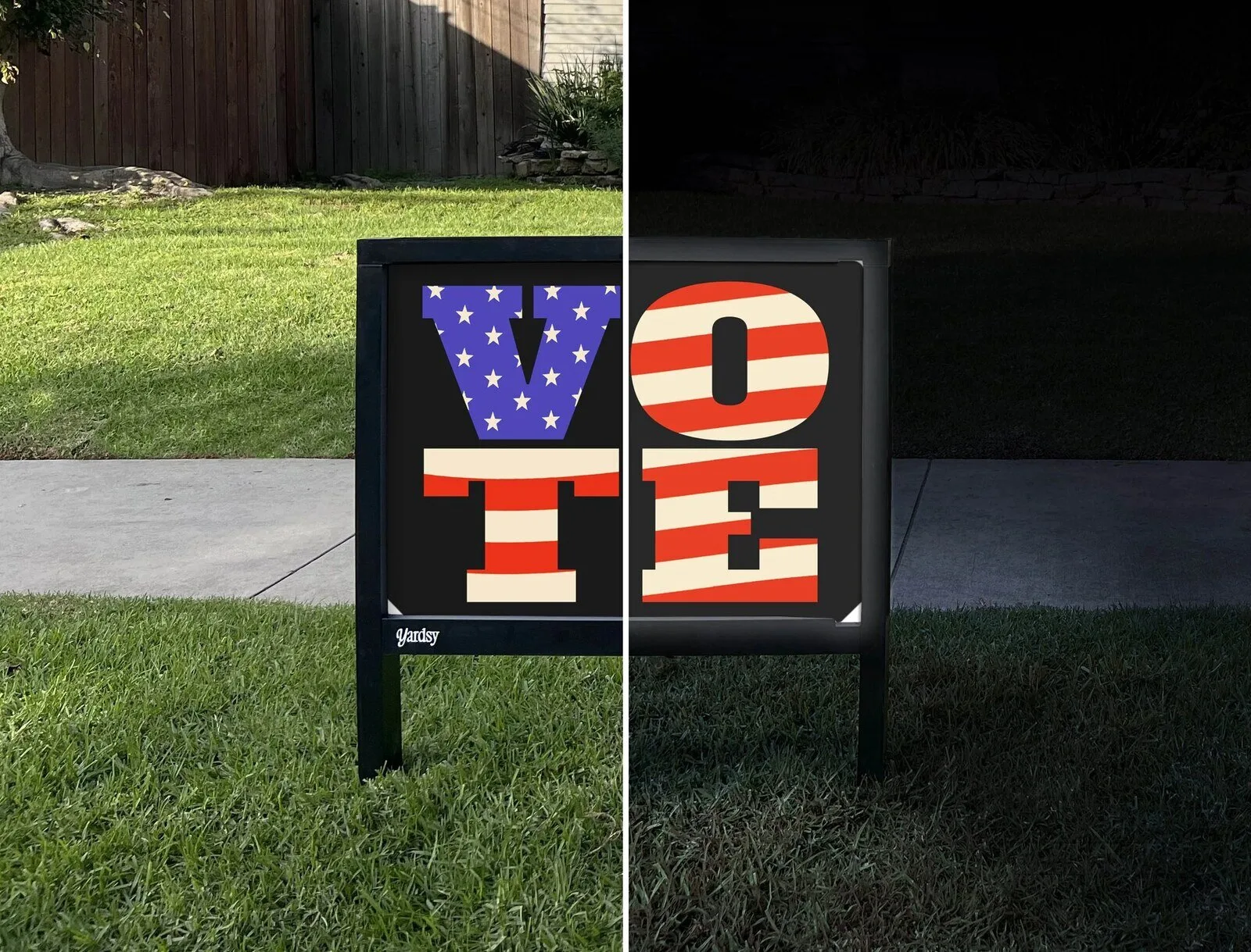 Vote Patriotic American Flag Election Campaign Yard Sign 13 Vote Patriotic American Flag Election Campaign Yard Sign