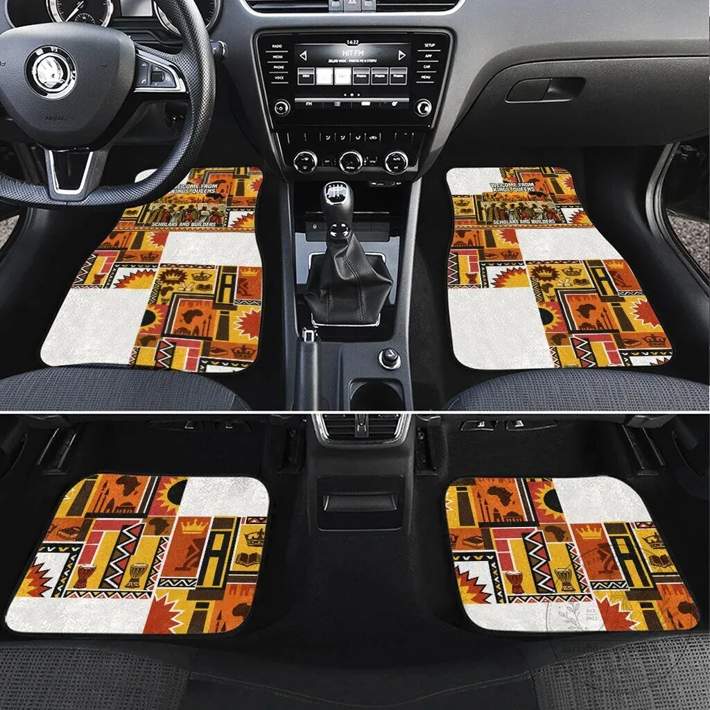 Black History Didn't Start With Slavery Pan African Ancient Kings Queens Car Mat