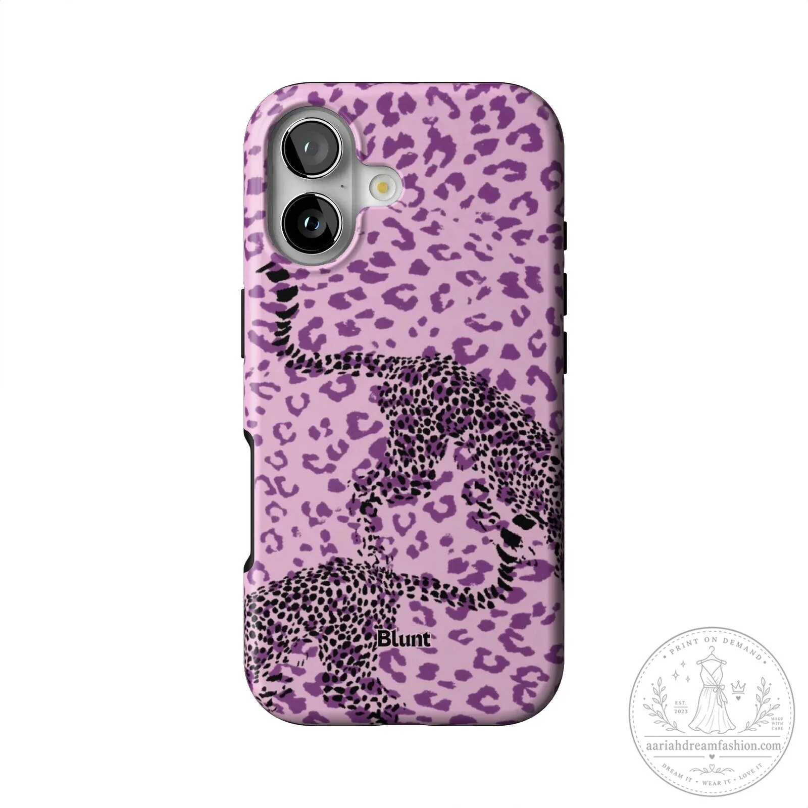 Pink Leopard Print Cheetah Animal Pattern iPhone Case