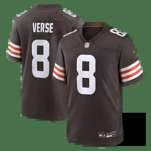 Jared Verse Cleveland Browns Football Jersey Number 8 Brown