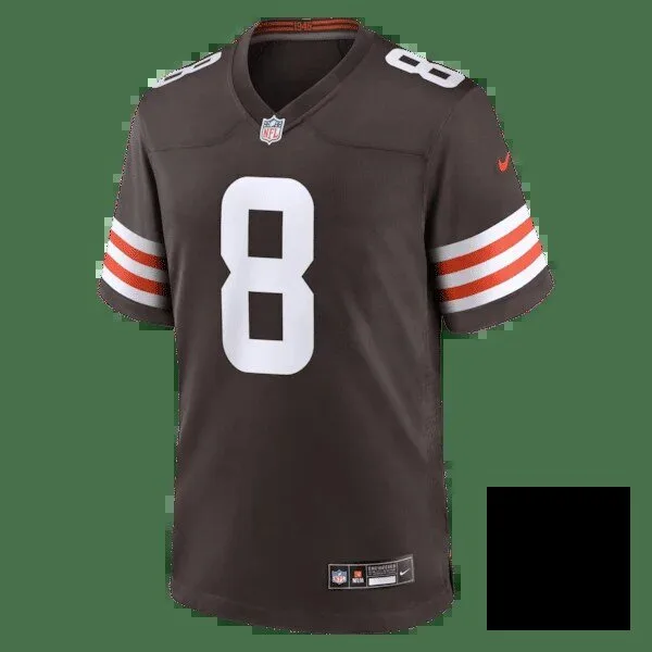 Jared Verse Cleveland Browns Football Jersey Number 8 Brown 18 Jared Verse Cleveland Browns Football Jersey Number 8 Brown