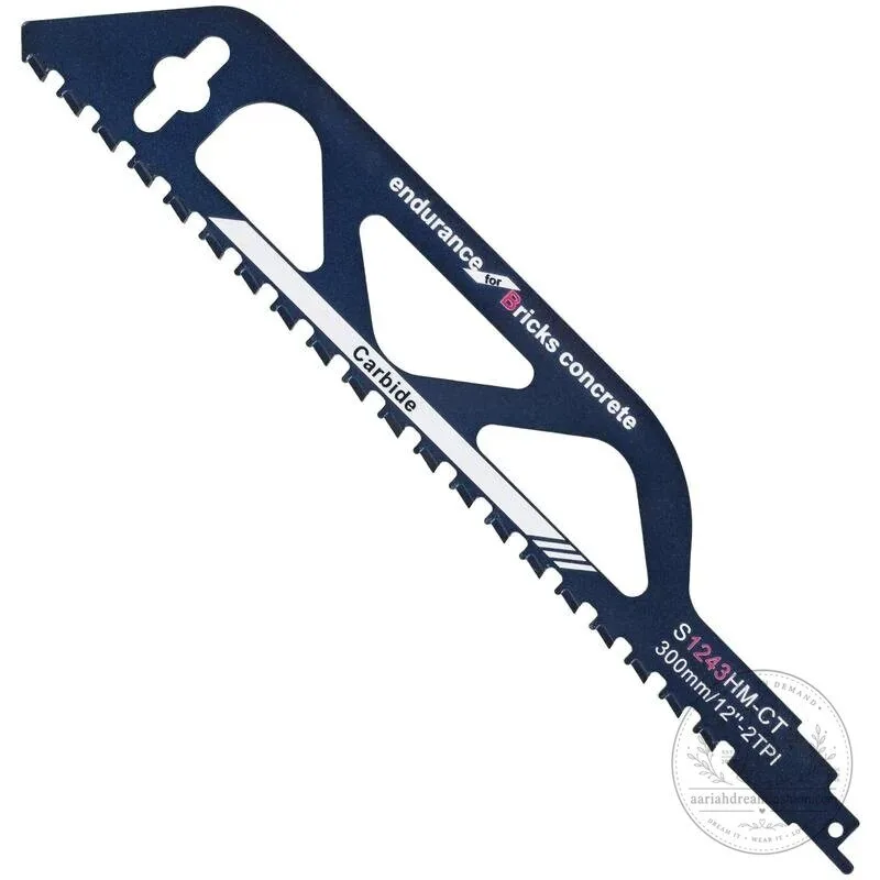 Endurance Carbide Reciprocating Saw Blade for Brick and Concrete 12-Inch